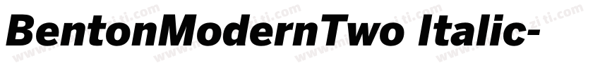 BentonModernTwo Italic字体转换